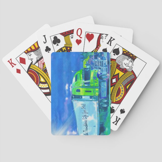 Lorry Big Rig Truck-Driver's Card Deck (Back)