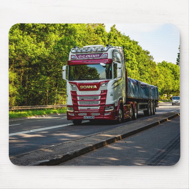 Lorry Through Herefordshire Mouse Mat (Front)
