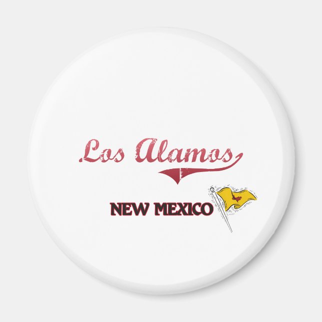 Los Alamos New Mexico City Classic Magnet (Front)