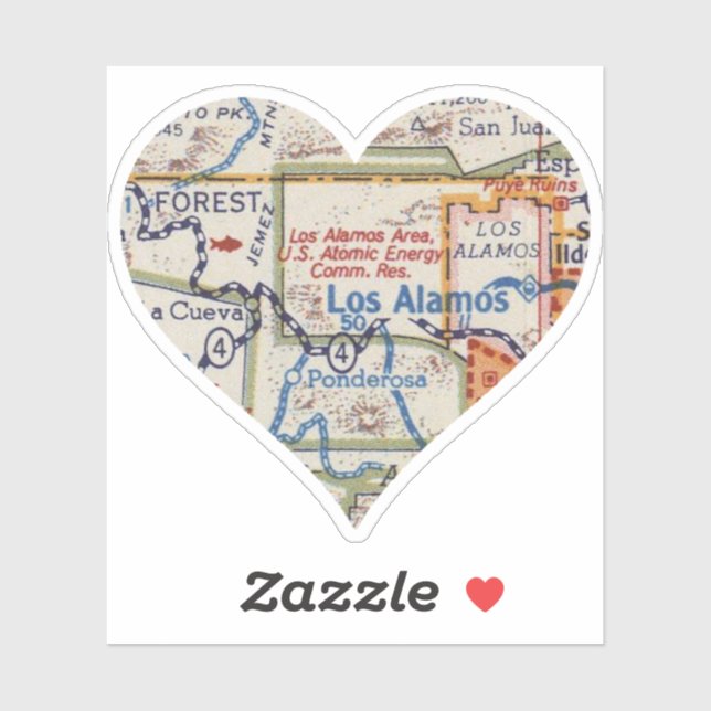 Los Alamos NM Vintage Map (Sheet)
