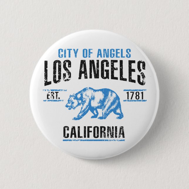 Los Angeles 2 Inch Round Button (Front)