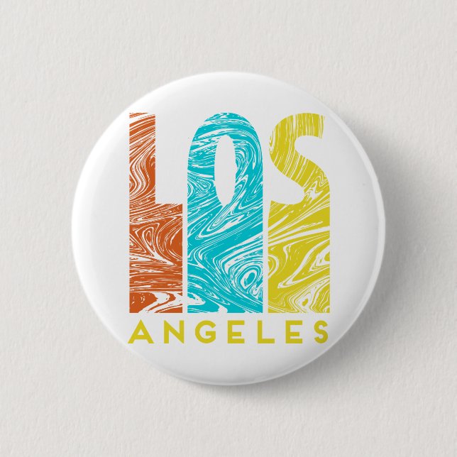 Los Angeles 2 Inch Round Button (Front)