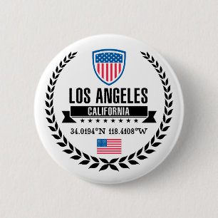 Los Angeles 2 Inch Round Button