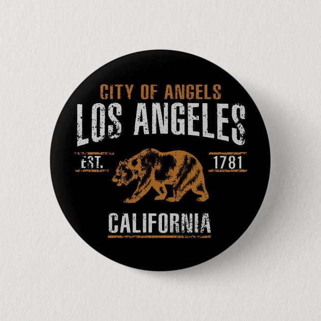 Los Angeles 2 Inch Round Button (Front)