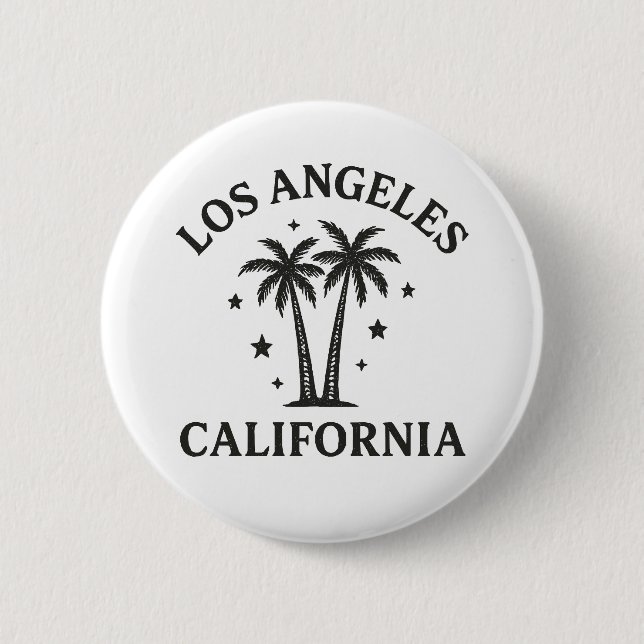 Los Angeles 2 Inch Round Button (Front)