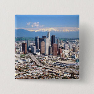 Los Angeles 2 Inch Square Button