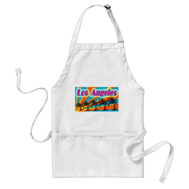 Los Angeles 5 Palm Trees Apron (Front)