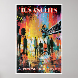 Los Angeles Art California Travel Poster Jack
