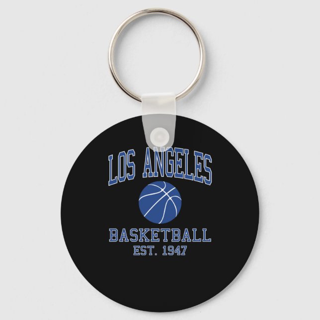 Los Angeles Basketball  Keychain (Front)