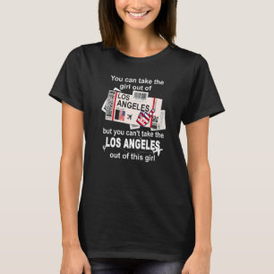 Los Angeles Boarding Pass  Los Angeles Girl  L A G T-Shirt