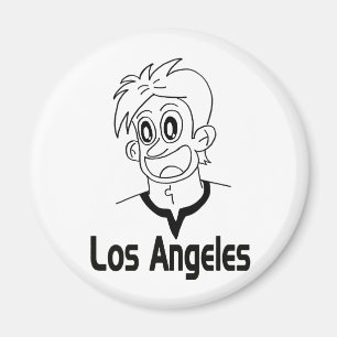 Los Angeles Boy (Black Line) Magnets