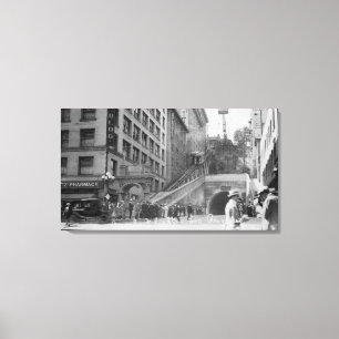 Los Angeles, CA Andels Flight Street Cars Canvas Print