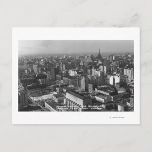 Los Angeles, CA Downtown View from City Hall Postcard