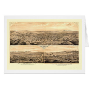 Los Angeles, CA Panoramic Map - 1877