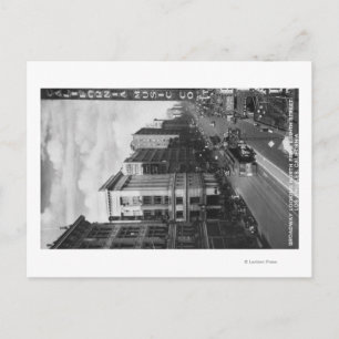 Los Angeles, CA View of Broadway Looking North Postcard