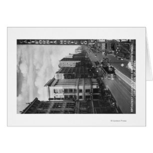 Los Angeles, CA Vue de Broadway regardant vers le 