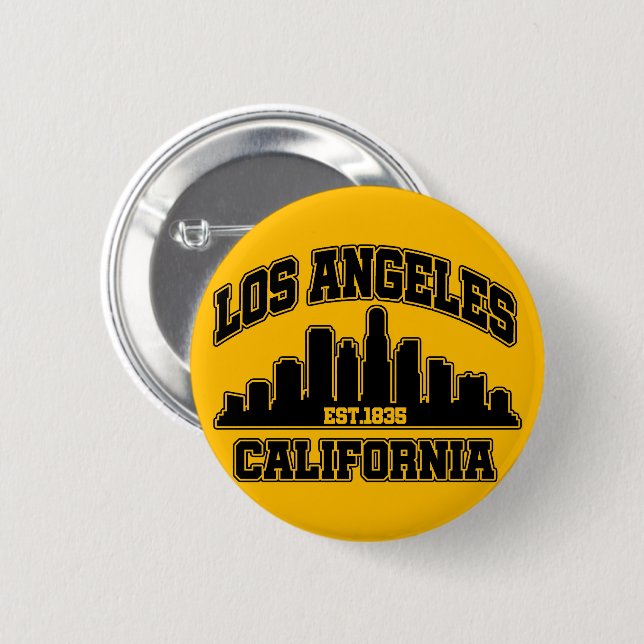Los Angeles,California 2 Inch Round Button (Front & Back)