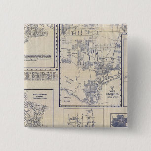 Los Angeles, California 2 Inch Square Button