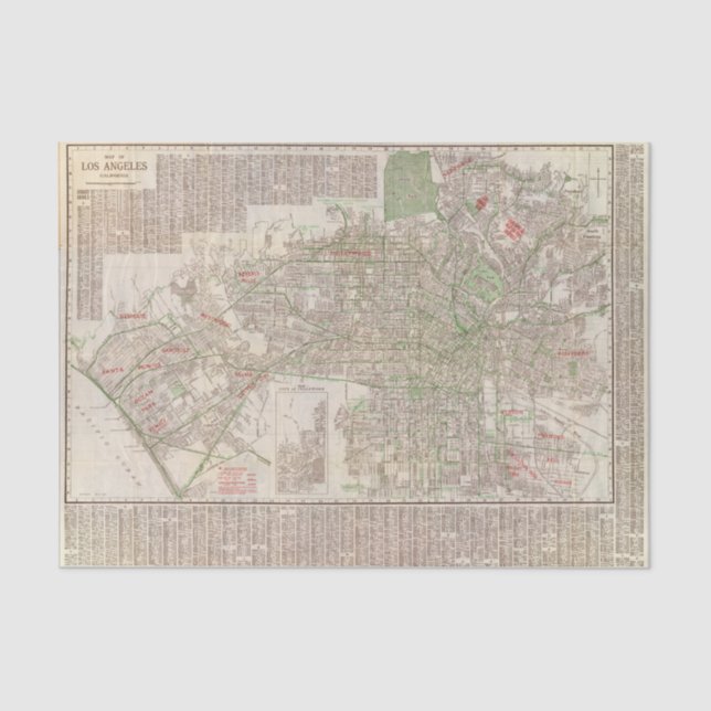 Los Angeles, California 2 Tissue Paper (Front)