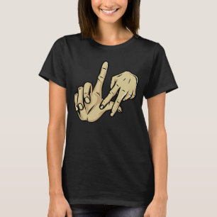Los Angeles California Chicano Cholo LA LA Hand Si T-Shirt