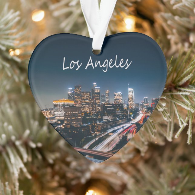 Los Angeles California City Skyline la nuit (Arbre)