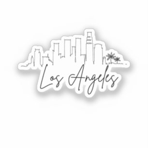 Los Angeles, California   City Stylized Skyline
