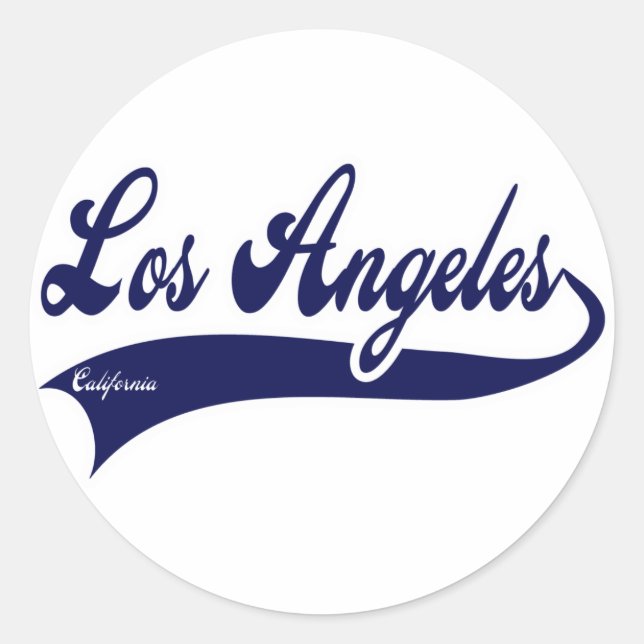 Los angeles California Classic Round Sticker (Front)