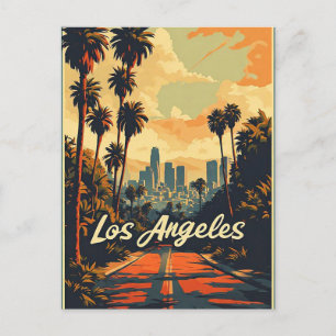 Los Angeles California Coastal Travel Memories Postcard