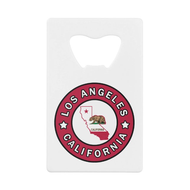 Los Angeles California Credit Card Bottle Opener (Front)