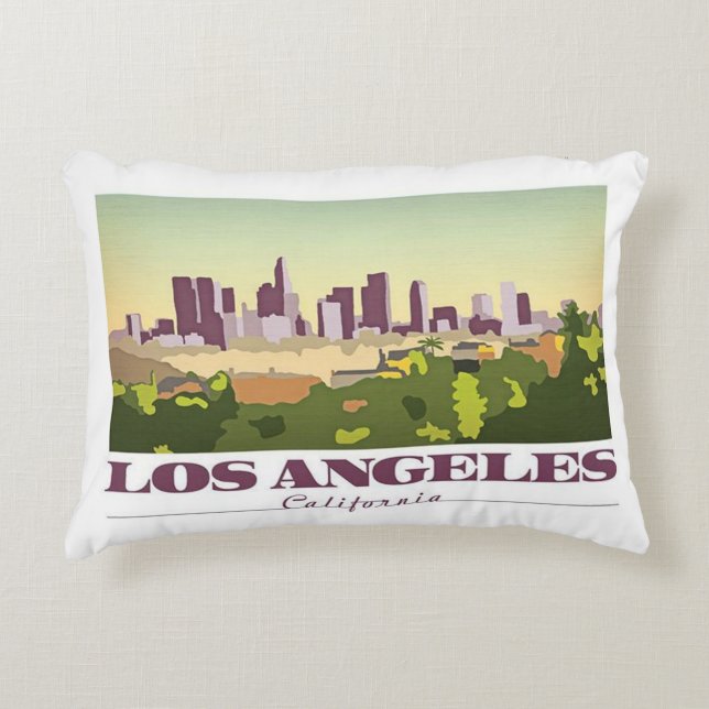 Los Angeles, California Decorative Pillow (Front)