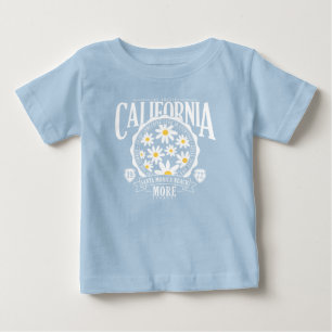 Los Angeles California Floral Graphic Baby T-Shirt