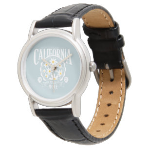 Los Angeles California Floral Graphic Watch