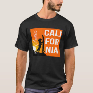 LOS ANGELES CALIFORNIA GIRL SURFBOARD BEACH T-Shirt