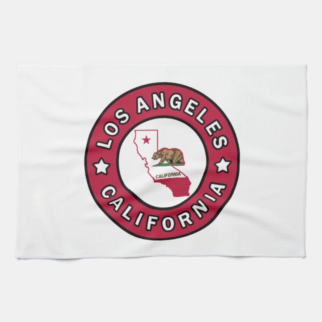 Los Angeles California Kitchen Towel (Horizontal)