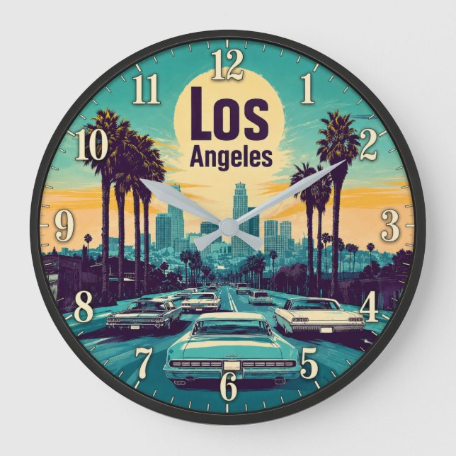Los Angeles California Large Clock (Front)