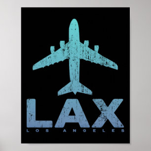 Los Angeles California Lax Airport Code La Vacatio Poster