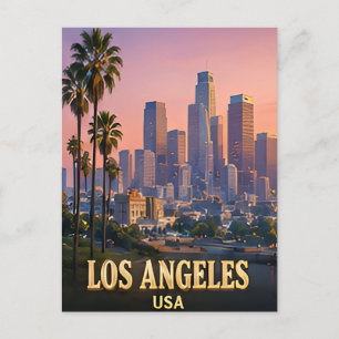 ✈️ Los Angeles California Memories 🌴 Postcard