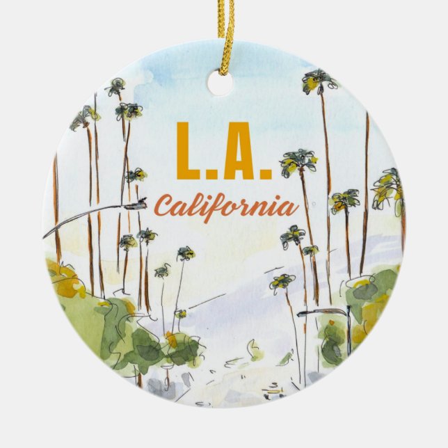 Los Angeles California Ornament (Front)