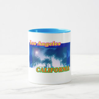 "Los Angeles CALIFORNIA" Palm Trees Sunshine Cup