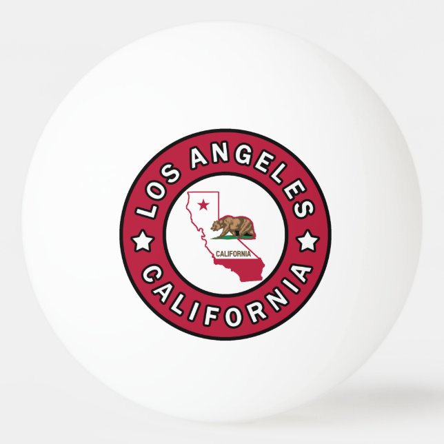 Los Angeles California Ping Pong Ball (Front)