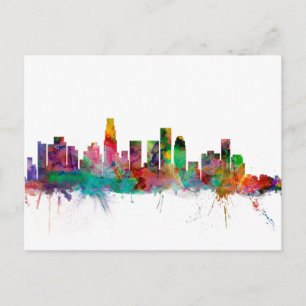 Los Angeles California Skyline Postcard