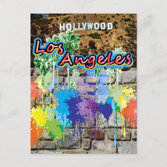 Los Angeles, California Street art - Postcard (Front)