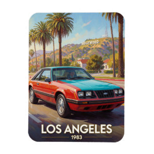 Los Angeles California Street Performance 1983 Magnet