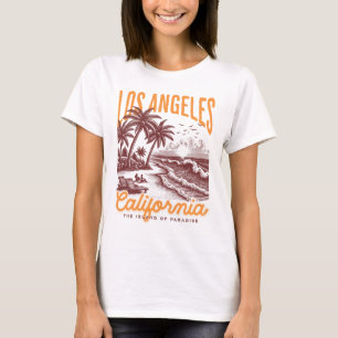 Los Angeles California, The Island of Paradise T-Shirt