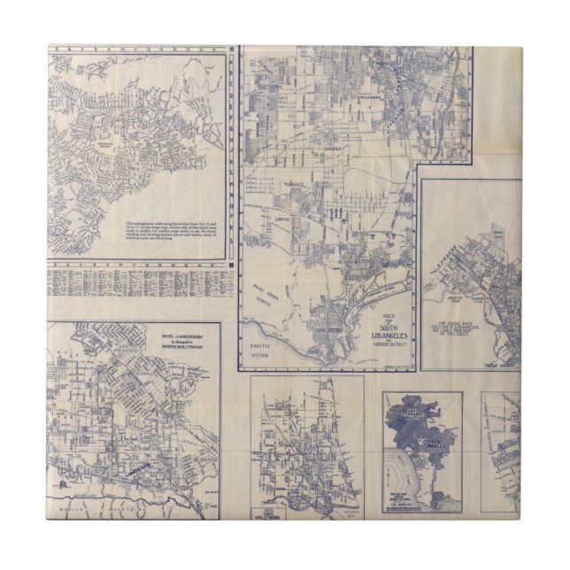 Los Angeles, California Tile (Front)