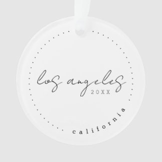 Los Angeles, California Travel USA Simple Ornament