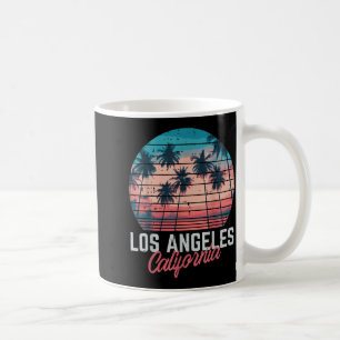 Los Angeles California Trees Retro Summer Vacation Coffee Mug