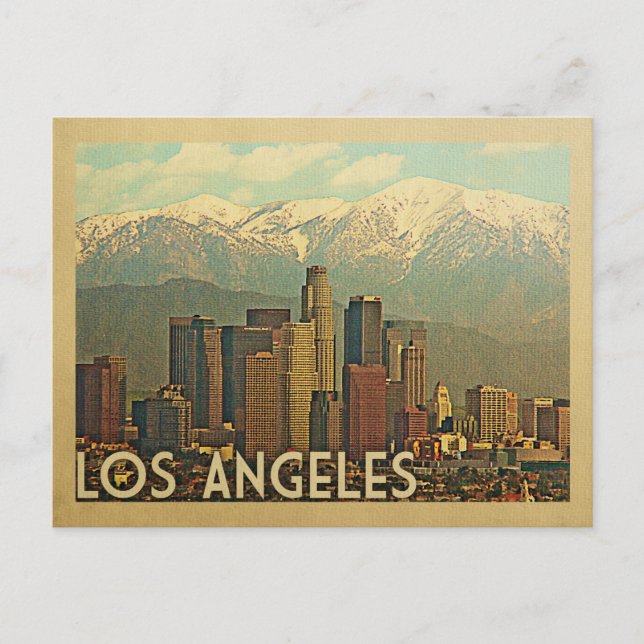 Los Angeles California Vintage Travel Postcard (Front)