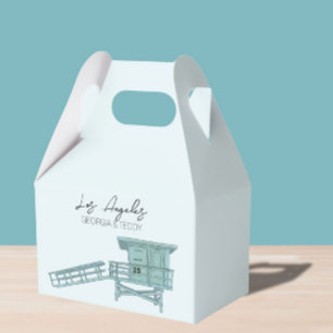 Los Angeles, California Wedding welcome bag Favor Box