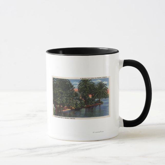 Los Angeles, CaliforniaA Beautiful Park Scene Mug (Right)